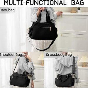 NWT! Lightweight Water-Resistant Purse Shoulder Bag Tote with Detachable Strap